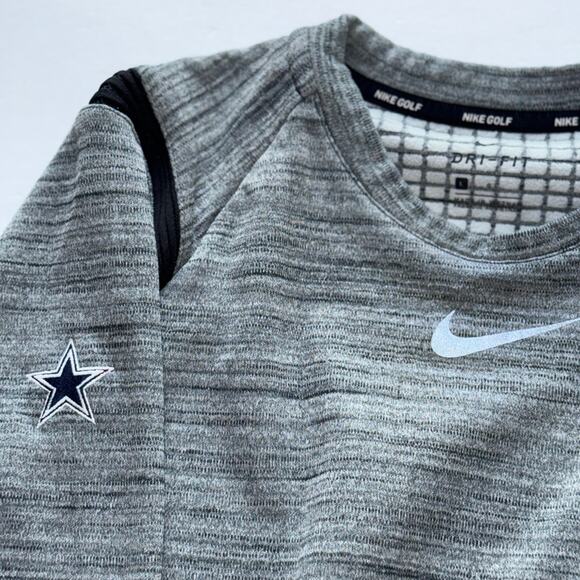Nike Golf Dallas Cowboys Gray Pullover Women’s Large Dri-Fit Sweatshirt - Picture 4 of 16
